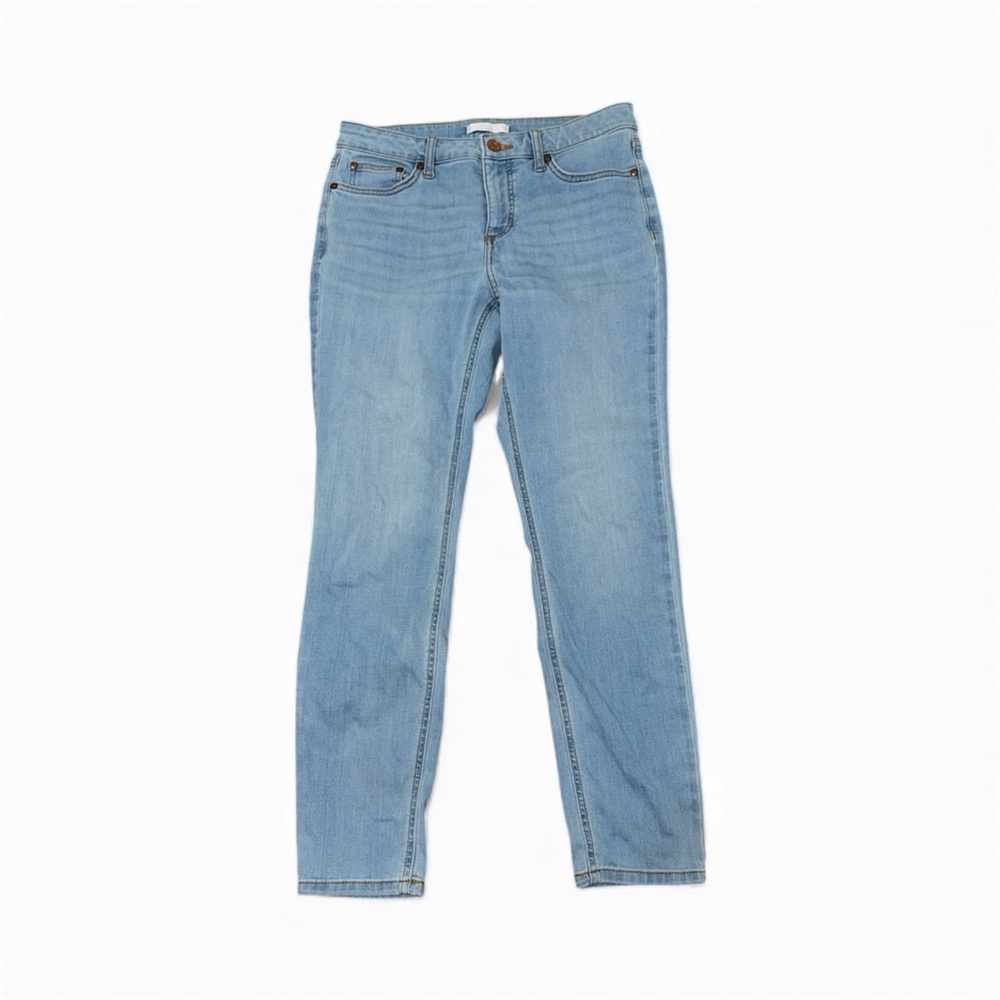 Lauren Conrad LC Womens Size 10 Light Blue Denim Mid Rise Skinny Jeans 30” Waist
